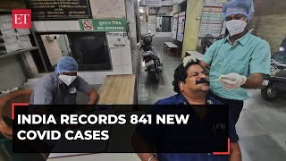 India records 841 new Covid cases three deaths in 24 hours active caseload at 4309 [upl. by Ahmed684]