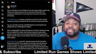 Limited Run Games Shows Limited Effort The CDR Scam [upl. by Bromleigh]