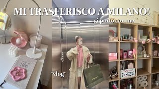 VADO A VIVERE A MILANO I vlog trasferimento room tour [upl. by Xineohp]