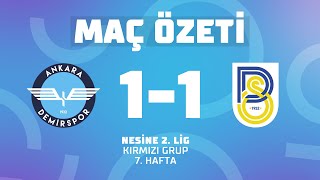 MAÇIN ÖZETİ  Nesine 2 Lig Kırmızı Grup  Ankara Demirspor 11 Belediye Derince Spor [upl. by Enidlarej]