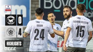 HIGHLIGHTS  Bangor 0  4 Carrick Rangers [upl. by Fernand]