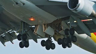 Boeing 747 Landing Gear Mechanism slow mo [upl. by Gitt]