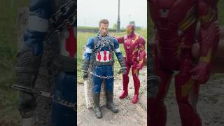 IRONMAN SAVES CAPTIAN AMERICAN FROM GIANT VENOM JOKER [upl. by Annayar]