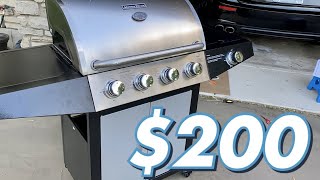 Cheapest 4 Burner Propane BBQ Grill Review [upl. by Ardaed]