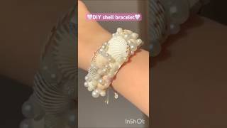 🤍DIY shell bracelet 🤍 [upl. by Gobert]