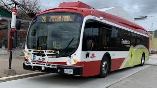 TTC Full Westbound Ride Video on 3749 on route 28 Bayview South to Davisville Subway Station [upl. by Zenia538]