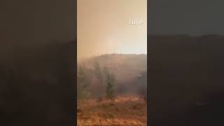 Dramáticas imágenes del incendio en El Durazno Villa Yacanto de Calamuchita Córdoba [upl. by Annaoy]