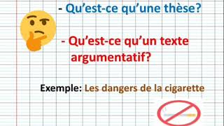 Le texte argumentatif une explication claire et facile de A à Z [upl. by Eitsyrhc501]