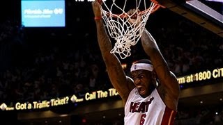 LeBron James BIG putback dunk in Game 7 [upl. by Llechtim]