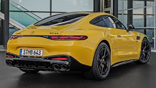 NEW MercedesAMG GT 43 Coupé 4CYLINDER  FIRST LOOK [upl. by Lacefield]