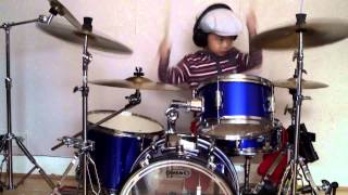 Metallica  Enter Sandman drum cover 5YearOld Drummer [upl. by Violeta]