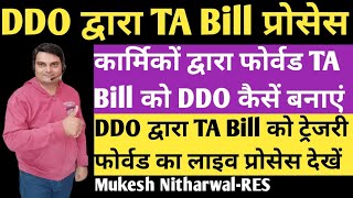 Paymanager पर DDO द्वारा TA Bill कैसे बनाएंHow to process TA bill to ddo on paymanager TADAbill [upl. by Hamilah799]