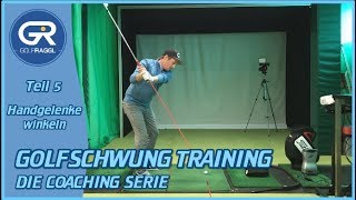 HANDGELENKE RICHTIG WINKELN IM AUFSCHWUNG  GOLFSCHWUNG TRAINING [upl. by Salokin]