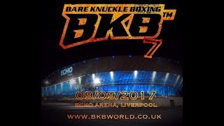 SWEENEY V GUILLARD WORLD BKB MIDDLEWEIGHT TITLE REMATCH BKB7 ECHO ARENA BARE KNUCKLE FIGHT [upl. by Hiltan438]