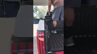 Hard Folding Tonneau Cover Install On 20222024 Toyota Tundra [upl. by Inamik517]