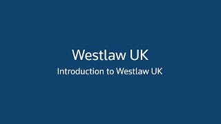 Westlaw Certification Basic Part 1 Introduction [upl. by Aiasi]