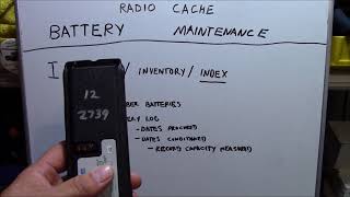 Portable Radio Cache Battery Maintenance [upl. by Anerb]