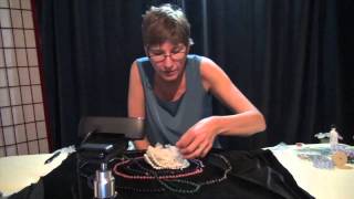 Gemstone Therapy Demonstration How to Use Quartz Crystal Clusters [upl. by Haldan]