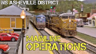 REALISTIC OPERATIONS  NS Asheville District Layout in HO Scale [upl. by Kaila]