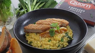 Sweet Pumpkin Risotto with Breaded Fillet  甜南瓜烩饭 [upl. by Nedla]