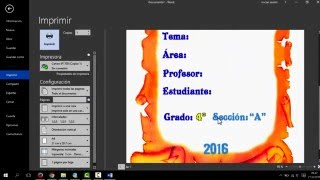 Como Crear Una Caratula en Word 2016 [upl. by Chelton]