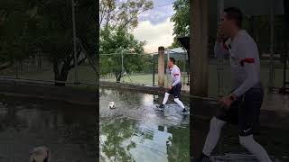 Mi equipo no fue al partido por qué se inundó la cancha 😂⛈️⚽️ [upl. by Vel496]