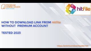 Download file from hitfilesnet hitfilesorg without premium account 2023  FREE in description [upl. by Brannon]