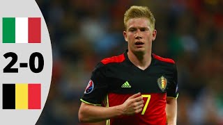 Belgium vs Italy 02  Goals And Highlights  EURO 2016 [upl. by Rafferty340]