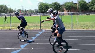 100m Male Expert Race Final — Unicycle Nationals NAUCC 2023 [upl. by Dafna]