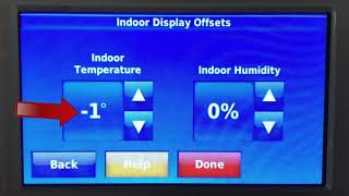 How to Calibrate Honeywell Digital Thermostat offsets 2021 [upl. by Thistle668]