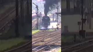 01 1531 Ausfahrt Saalfeld 1993 trainspotting dampflok train railway steamtrain rail history [upl. by Sunda]