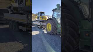 John Deere in den Bergen 🗻 Baggertransport 😍 AgrarvideosLipperhof [upl. by Kacey]