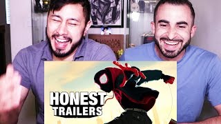 HONEST TRAILERS  SPIDERMAN INTO THE SPIDERVERSE  Reaction [upl. by Shaughn639]