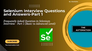 Selenium Interview Question and Answer For Beginner and Experienced  Part 1 Basic of Selenium [upl. by Bencion]