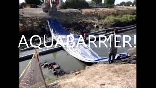 12ft and 8ft AquaDams Flume Pipes Tidal Canal Isolation Fremont CA 2008 [upl. by Eblehs]