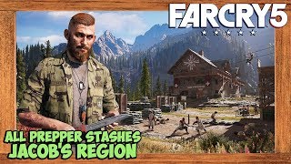 Far Cry 5 All Prepper Stash Locations Jacobs Region [upl. by Erdman336]