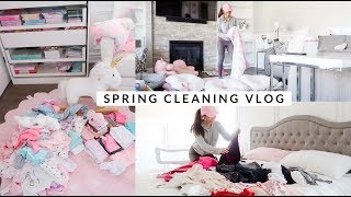 SPRING CLEANING THE ENTIRE HOUSE LETS DECLUTTER🌸 SLMissGlamVLogs [upl. by Annekam]