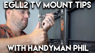 Tips and Tricks for the ECHOGEAR Low Profile Fixed TV Mount w Handyman Phil [upl. by Alves]