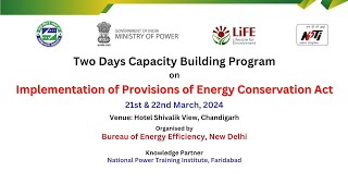 Tow days capacity building on implementation of provisions of energy conservation act [upl. by Weston595]