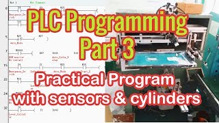 Inovance PLC Programming  Part 3  Screen Printing Machine with TRIPPER MOSTAFIZ [upl. by Nauaj]