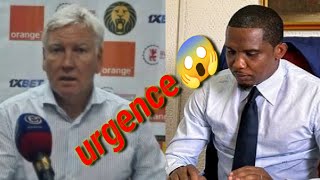 Après le nul Cameroun contre la Namibie Samuel Etoo prend de terribles décision pour Marc brys [upl. by Philipps50]