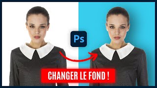 Changer le fond dune image sur Photoshop facilement [upl. by Einyaj]