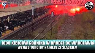 1000 Kibiców Górnika Zabrze w Drodze do Wrocławia Śląsk WrocławGórnik Zabrze [upl. by Akinajnat]