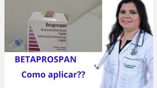 Betapropan preparo e aplicação [upl. by Anifled]