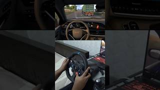 Driving a 2021 Cadillac Escalade in ETS2 ets2 ets2mods trendingshorts logitechg29 gaming [upl. by Nnaeinahpets]