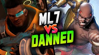 ml7 BAPTISTE VS DANNEDD DOOMFIST MAIN  OVERWATCH SEASON 23 TOP 500 [upl. by Nelleh439]