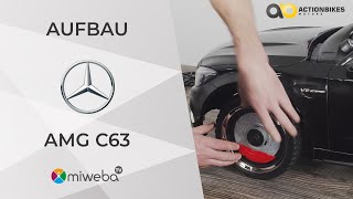 Kinder Elektroauto Mercedes Benz AMG C63  Aufbau Video Montage Anleitung  Actionbikes Motors [upl. by Alak]