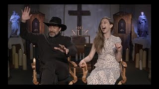 THE NUN Interviews Demian Bichir Taissa Farmiga and Corin Hardy Director [upl. by Eical]