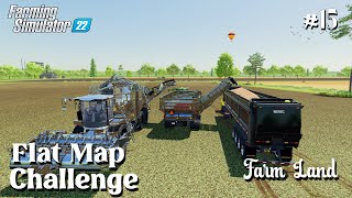 Harvesting Of SUGARBEAT in flat map  Farm Land 15  Farming Simulator 22  fs22timelapse [upl. by Aket]