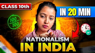 Class 10 NATIONALISM IN INDIA  Class 10 History in 20 Minutes  Shubham Pathak socialscience [upl. by Enrika]